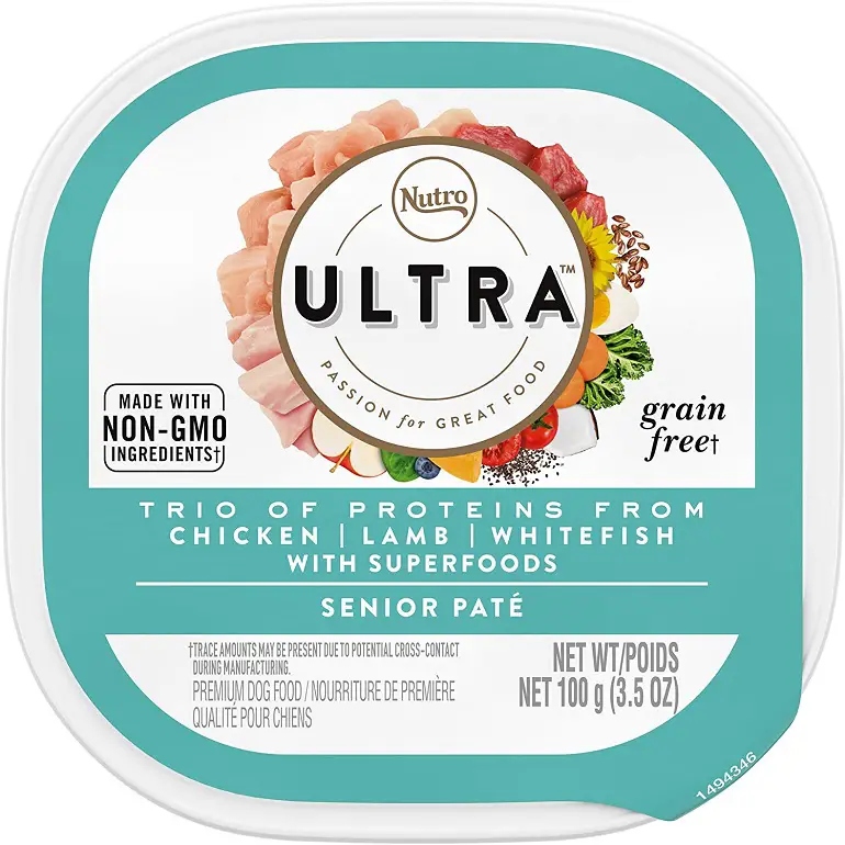 Nutro Ultra Grain Free Pate Adult Senior Wet Dog Food review