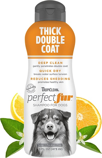 Tropi Clean Perfect Fur Thick Shampoo a doppio pelo per cani