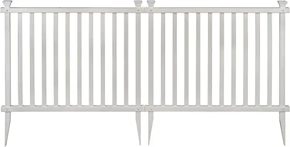 Zippity Outdoor Baskenridge Semi Permanent Vinyl Fence REVIEW.webp